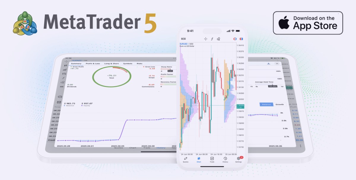MetaTrader5_MT5官网_交易平台入口：适用于 iPhone/iPad 的新版 MetaTrader 5：交易报告和额外的指标（封面配图）